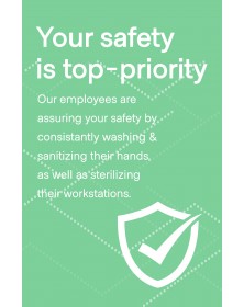 Employee Safety Poster 18" x 24" Green Pack of 6 